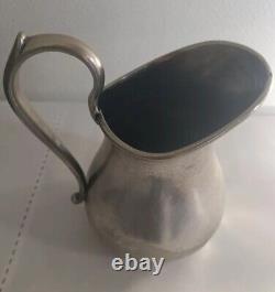 Antique Or Vintage Old Silver Water Pitcher (299g)