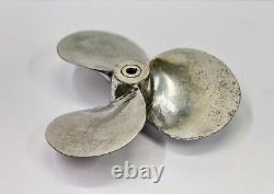 Antique Original Nautical Boat Vintage Old Aluminum Polish Marine Ship Propeller