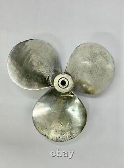 Antique Original Nautical Boat Vintage Old Aluminum Polish Marine Ship Propeller