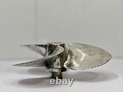 Antique Original Nautical Boat Vintage Old Aluminum Polish Marine Ship Propeller