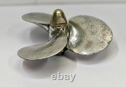 Antique Original Nautical Boat Vintage Old Aluminum Polish Marine Ship Propeller