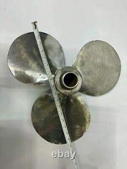 Antique Original Nautical Boat Vintage Old Aluminum Polish Marine Ship Propeller