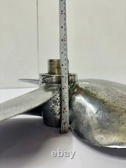 Antique Original Nautical Boat Vintage Old Aluminum Polish Marine Ship Propeller