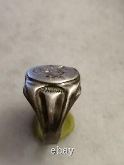 Antique, Rare Old Masonic Silver Ring US 10,5