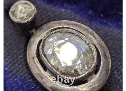Antique Russian Gold Diamond Old Cutted Earrings