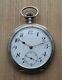 Antique Silver 800 Pocket Watch Mechanical Swiss G Dial Oepn Face Rare Old 19th
