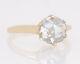 Antique Victorian 1.29ct Old Rose Cut Diamond 14k Gold Engagement Ring Size 6.75