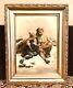 Antique Vintage 1899 Cossack&peasant Painting Oil/canvas Signed Gramlich Old