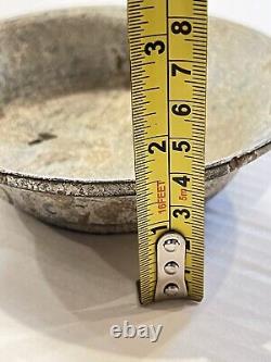 Antique Vintage Achaemenid Bronze Ceremonial Vessel Plate Bowl Patina Old