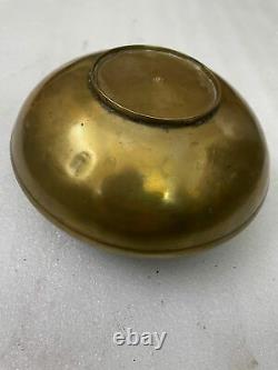 Antique Vintage Ash Tray Brass Period 1900 Handmade Old Rare Collectible