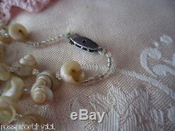 Antique Vintage Australian Iridescent Shell Old Necklace Early Tourist Market