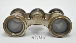 Antique Vintage Brass French Opera Binoculars Original Old Hand Crafted