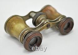 Antique Vintage Brass French Opera Binoculars Original Old Hand Crafted