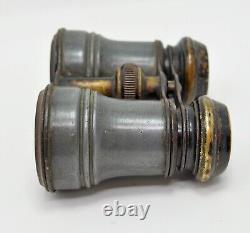 Antique Vintage Brass French Opera Binoculars Original Old Hand Crafted