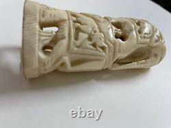 Antique Vintage Carved Beautiful Handmade Statue Decorative Old Rare Collectible