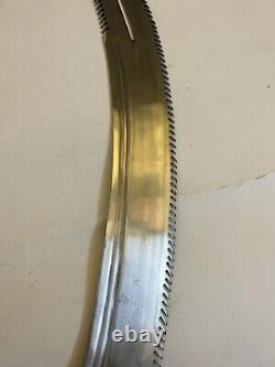 Antique Vintage Chissel Damascus Sword Handmade Wide Blade Old Rare Collectible