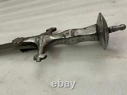 Antique Vintage DAMASCUS Sword DAGGER Chissled Old Rare Collectible