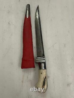 Antique Vintage Dagger Wootz Old Rare Collectible Barasingha Hilt 14