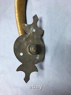 Antique Vintage Deco Brass Entryway Pull Handle Old Door Hardware 257-24B