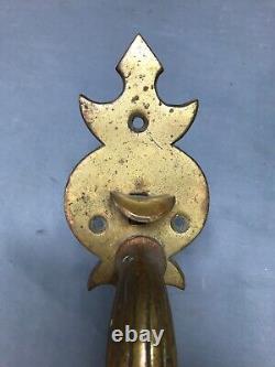 Antique Vintage Deco Brass Entryway Pull Handle Old Door Hardware 257-24B