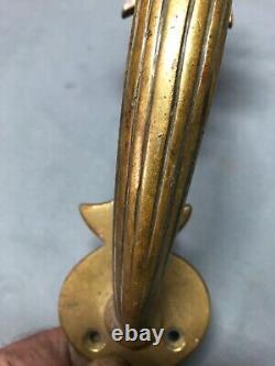 Antique Vintage Deco Brass Entryway Pull Handle Old Door Hardware 257-24B