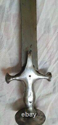 Antique Vintage Folad Damascus Sword Old Collectible Period Piece Dagger