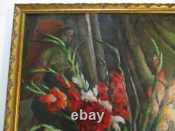 Antique Vintage Impressionist Oil Painting Still Life Signed Mystery Artist Old