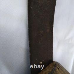 Antique Vintage Japanese Old Long Hand saw Carpentry tool Single edge Used #9