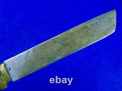 Antique Vintage Old Chinese China Tibet Tibetan Knife with Scabbard