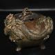 Antique Vintage Old Chinese Mix Brass Incense Burner Dish In Very Good Condition
