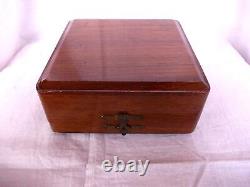 Antique Vintage Old Decorative Teak Wood Wooden Jewellery Jewelry Jewel Box b3