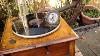 Antique Vintage Old Gramophone Phonograph With Horn Swiss Motor Thorens Sell On Ebay