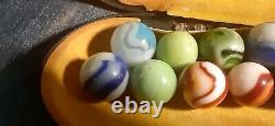 Antique Vintage Old Marbles-Akro Master Marble Vitro Patches Lot of 15 grandma