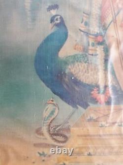 Antique Vintage Old Print Hindu Lord Kartikeya-Muruga Advertisement Framed A91