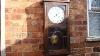 Antique Vintage Old Striking Wall Clock With Key Pendulum See Video