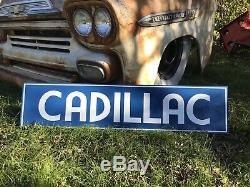 Antique Vintage Old Style Cadillac Service Station Sign