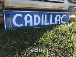 Antique Vintage Old Style Cadillac Service Station Sign