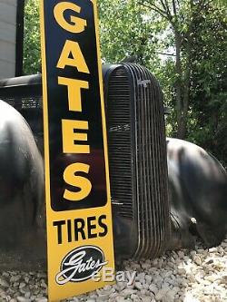 Antique Vintage Old Style Gates Tires Sign