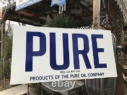 Antique Vintage Old Style PURE Gas Oil Sign