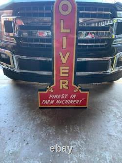 Antique Vintage Old Style Sign Oliver Farm Machinery Made USA