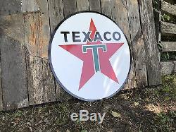 Antique Vintage Old Style Texaco Sign 24