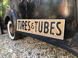 Antique Vintage Old Style Tires & Tubes Service Station