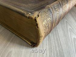 Antique Vintage Rare Holy Bible Old And New Testaments 1858 Rev. John McFarlane