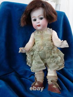 Antique doll with old dress so cuuute character doll