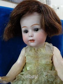Antique doll with old dress so cuuute character doll