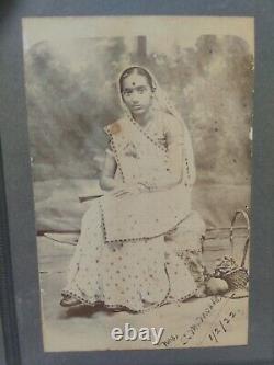 Antique hindu indian women Photograph Black & White Rare Old Collectibles 1922