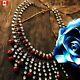 Antique Style Necklace Woman Vintage Jewelry Fringe Lariat Collar Collier Stones