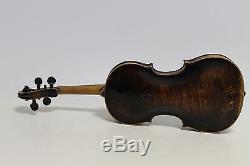 Antique vintage old German violin JACOBUS STAINER in wooden case-1780year