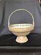 Antique Vintage Old Pooja Flower Fruit Basket Bowl Hand Made Brass With Handle