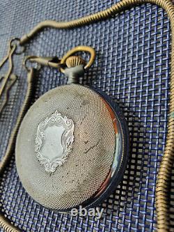 Antique vintage pocket watch Memon 17 Jewels Incabloc Swiss Made old retro used